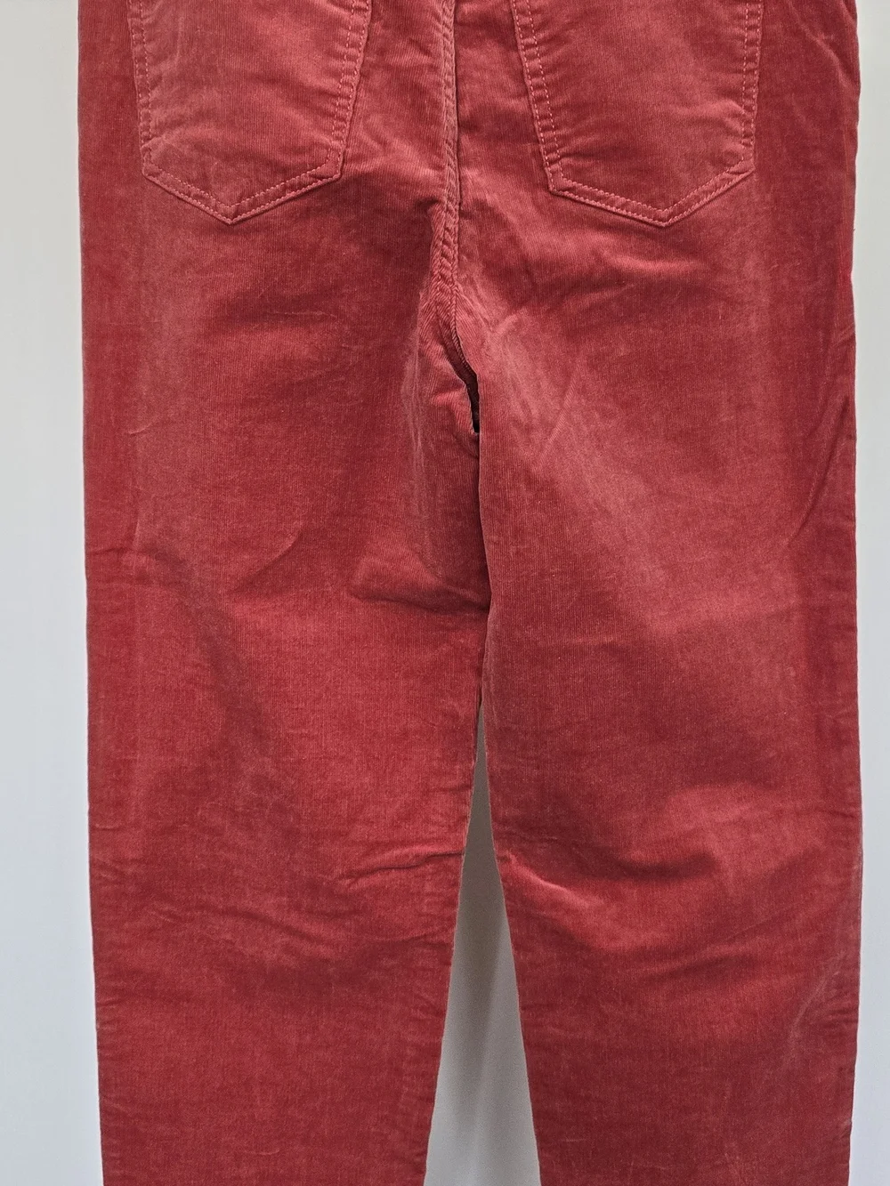 Market & Spruce Women's Rust-Red Corduroy Trousers